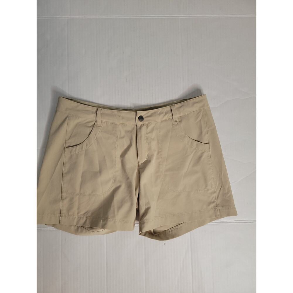 PATAGONIA Shorts Womens SZ 10 Happy Hike Style 21230 Tan Outdoor
